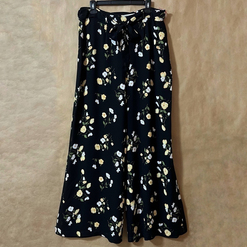 Reformation Starry Pant in Piazza Wide Leg Flare High Rise Pants Floral Size 12